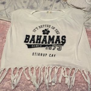 Sleeveless bahamas tie coverup top